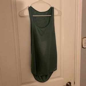 Lululemon Heathered Silver Green Tank Top